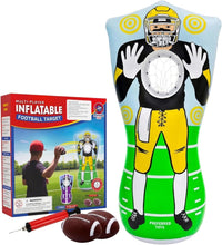 Preferred Toys 65” Inflatable Football Target Net Toss Game - Yellow/Purple