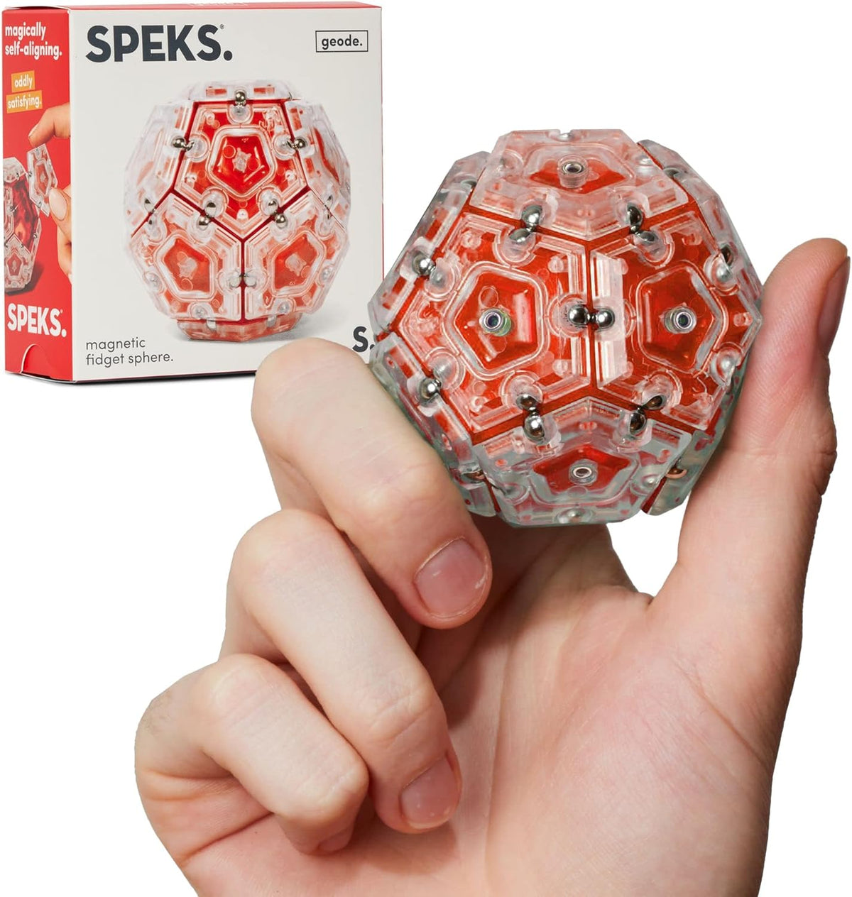 Speks Geode Magnetic Sphere - Lava