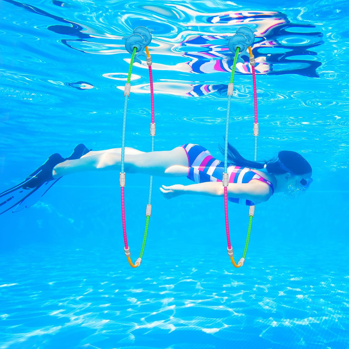 Pool Ring Toys, Underwater Swim Thru Ring for Pool - image 4
