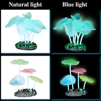 Frienda 8 Pcs Glowing Aquarium Fish Tank Decorations, Blue, Pink – Essentials for Fish - Yellow, Pink - image 4
