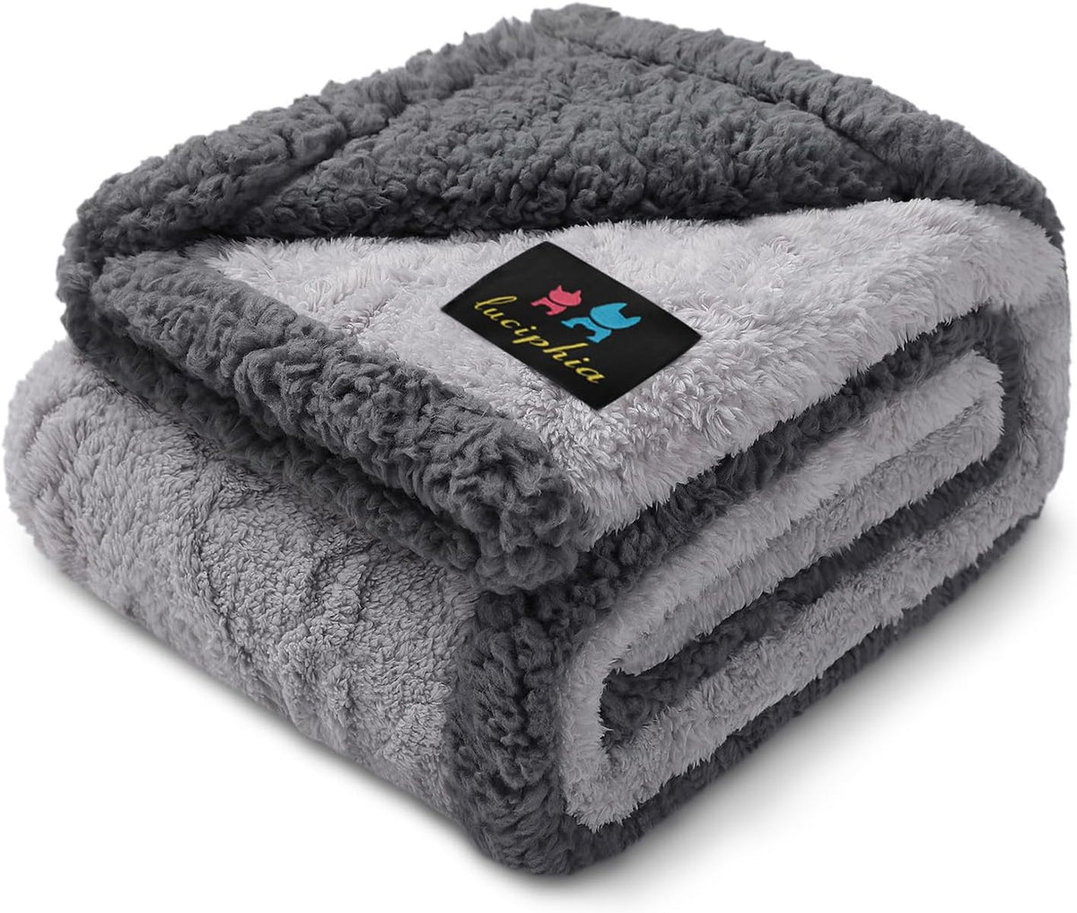Luciphia Waterproof Dog Blanket - Light Grey / M (57" x40")