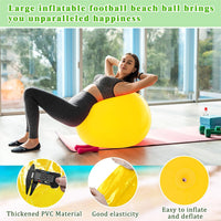 Jenaai giant inflatable bouncy balls in red and blue, 30 inches across - view 28