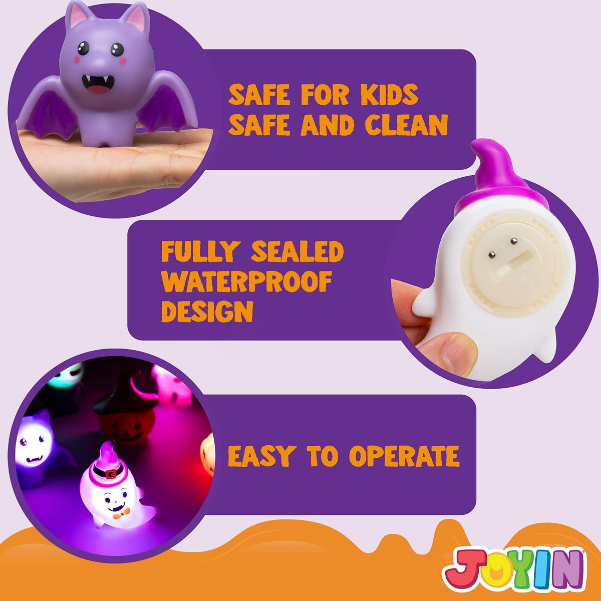 JOYIN 6 Pcs Halloween Light-Up Bath Toys - image 3