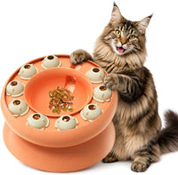 KADTC Cat Puzzle Toy, Slow Feeder - Large / pink