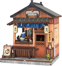Owl Bookstore Book Nook Kit, 3D Wooden Puzzles with LED - Kagawa Udon House