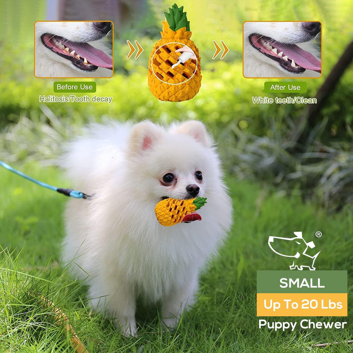 Indestructible Pineapple Dog Toy - 4.3 In - image 4