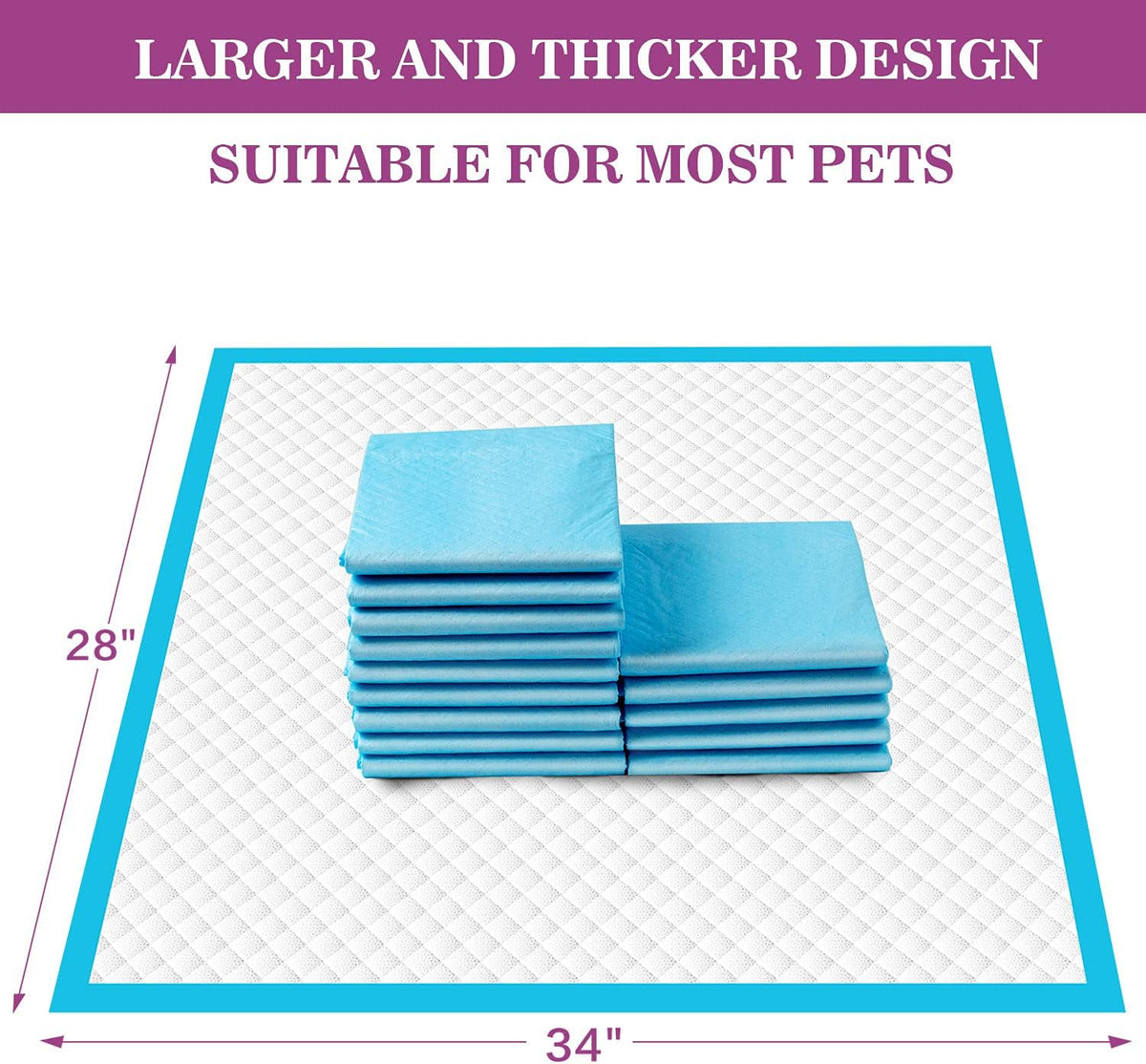 Dog Pee Pads Extra Large 28"x34" - 18 Count - image 4