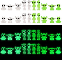 CCINEE 20Pcs Glow in Dark Tree Elves Fairy Luminous Ghost Micro - Alien