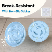 Slow Feeder Bowl for Cats and Small Dogs - Blue / 6.3''W x 1.5''H - image 3