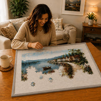 Yunihome puzzle board for 1000 pieces with 4 sorting trays and protective cover - view 27