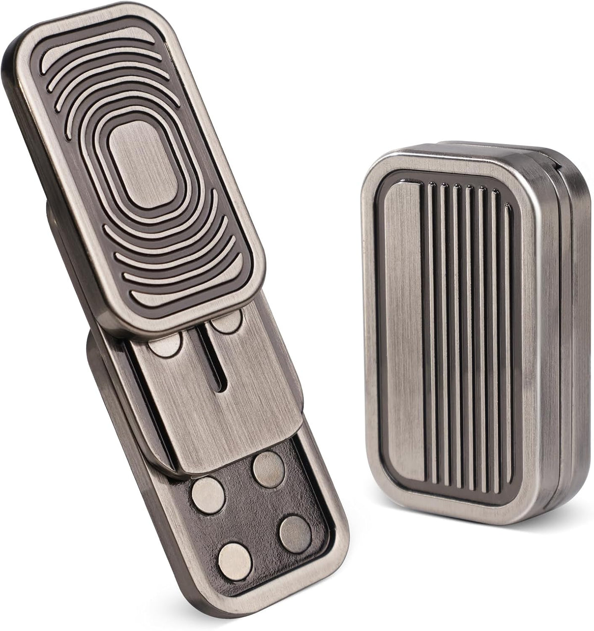 D.G.PLAYER triple magnetic fidget slider in metal alloy