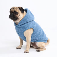 Spark Paws Fleece Dog Hoodie - Blue / Large