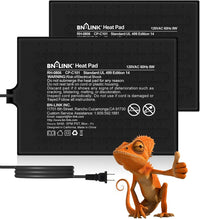 BN-LINK Reptile Heat Pad 6"X8" 8W for 10-20gal Under Tank Terrarium - 6" X 8" 2-PACK