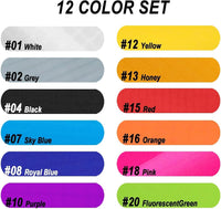 9KM DWLIFE Nylon Ripstop Fabric, 6 Color Set: 60x39 Inch - 12 Colors Set / 1 Meter: 60"x39" - image 2