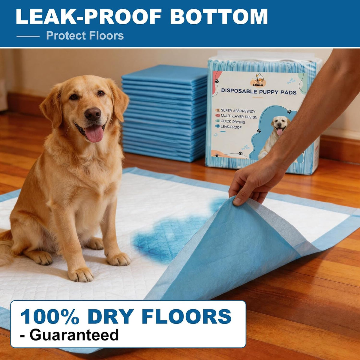 Puppy Pads XL 100 Count, Dog Pee Pads Extra Large - 36"x36"(45 Count) - image 2