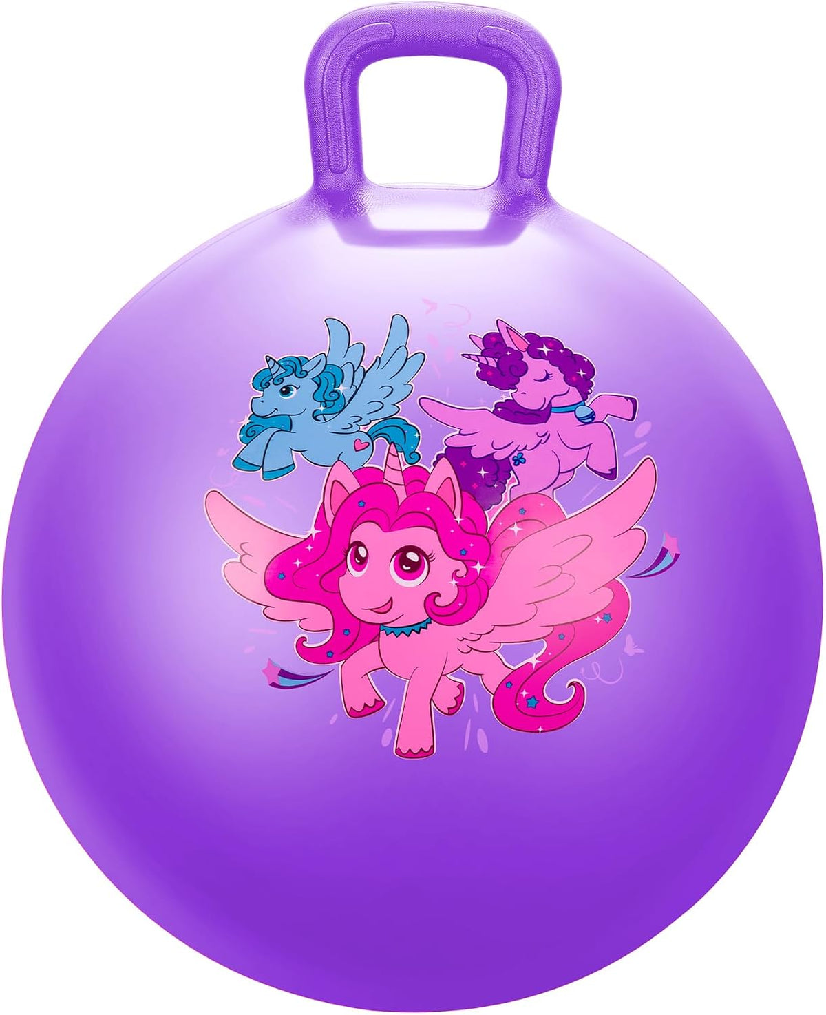 U&C Planet Hopper Ball, 18In Bouncy Ball with Handle for Kids Ages 3-6 – Fun for Kids & Family - 3-6 Years / Purple
