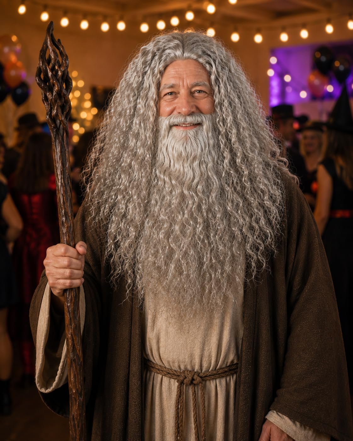 Grey Wizard Wig and Beard - image 4