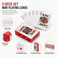 SHOWHIHI mini playing cards, 20 tiny red decks of 54 cards each, 1.65 inches tall - view 11