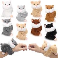 Liliful 8 Pack Kids Plush Gifts Stuffed Animal Slap Bracelets - Hamsters