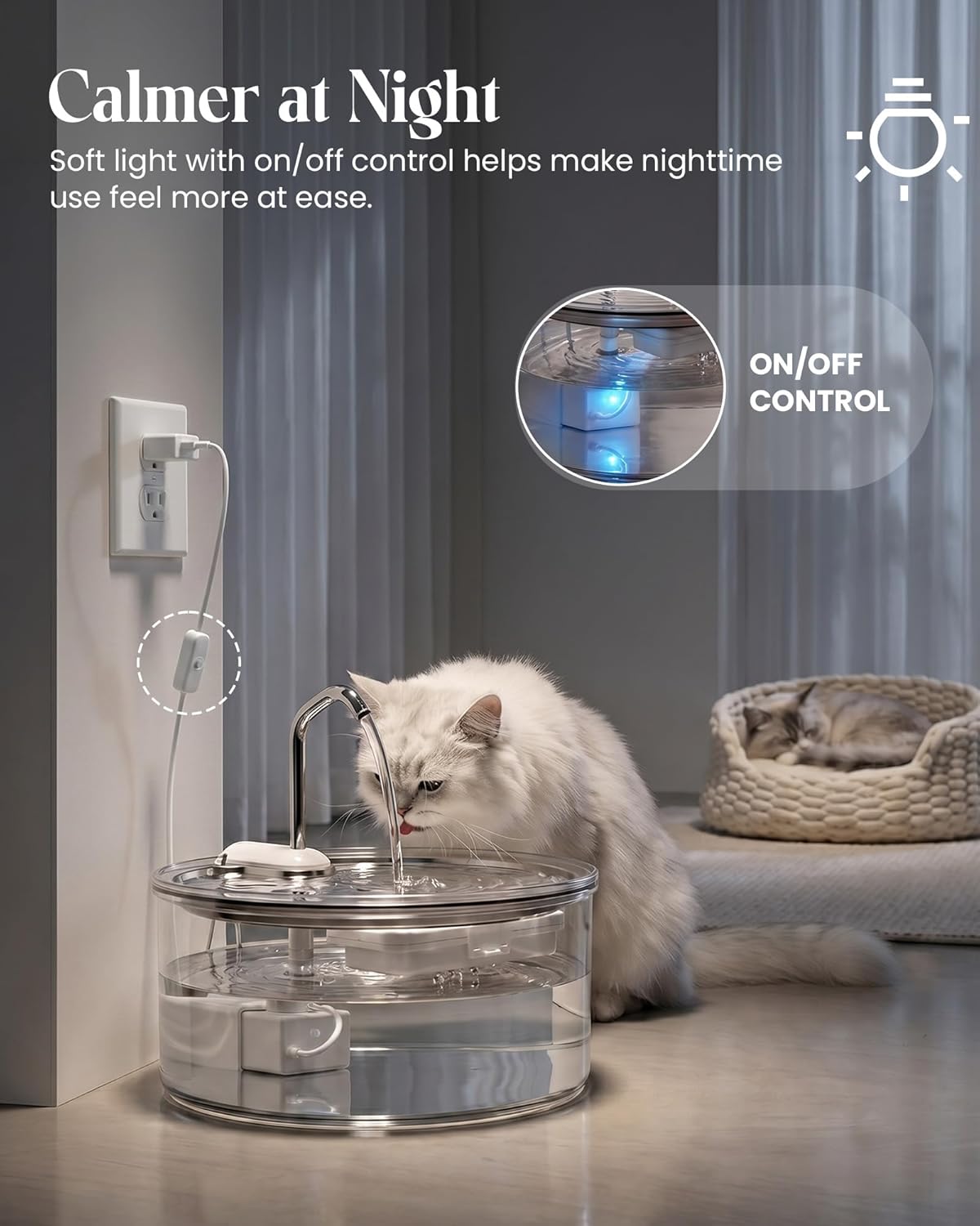 Tomxcute Official Glass Cat Water Fountain Replacement Filters-10+2 - 1 Fountain+3 Filters - image 3