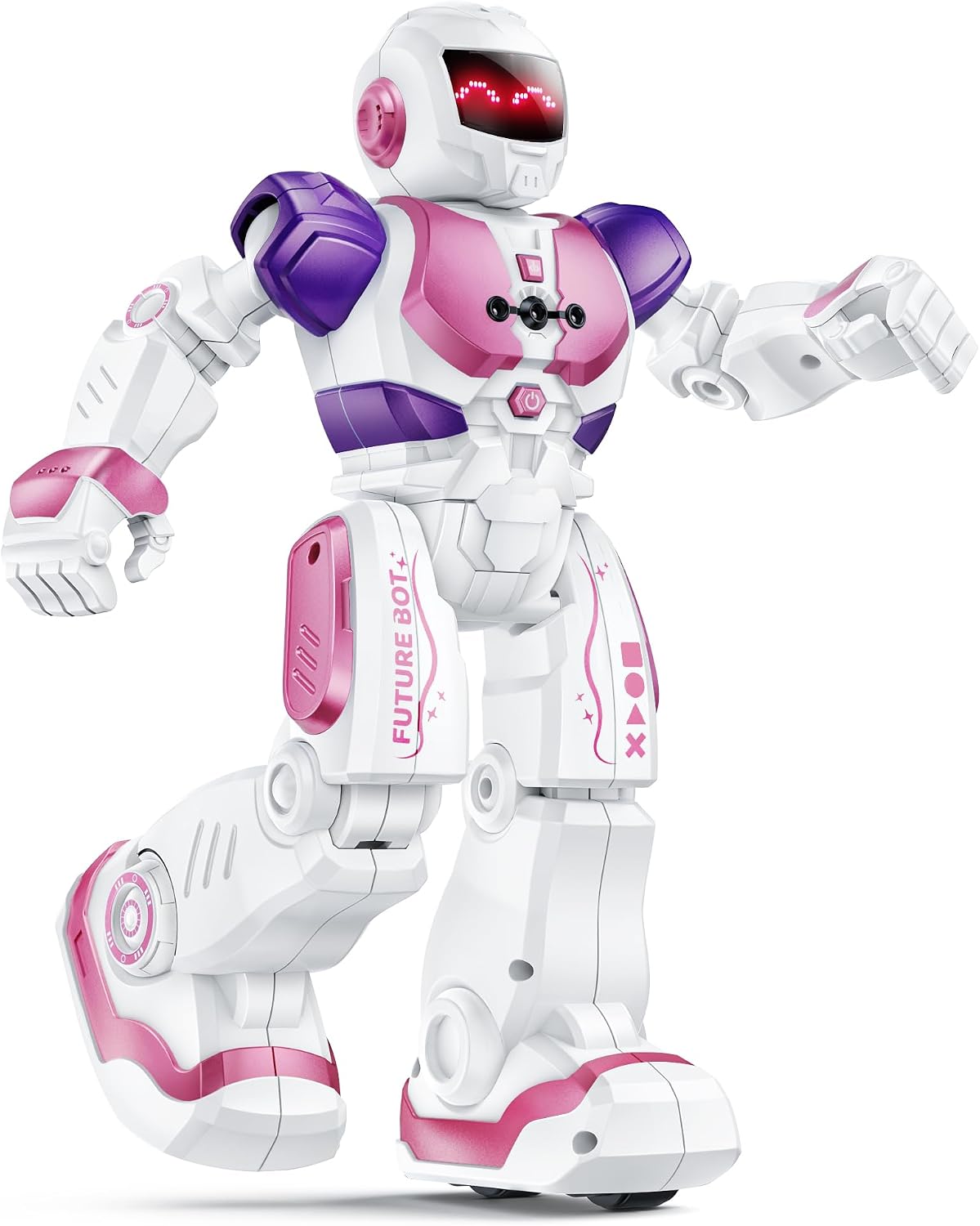 Ruko 6088 Robot Toys for Kids, Programmable - Pink-classic