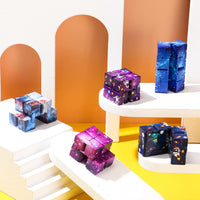 Zhanmai 20 Pieces Galaxy Infinity Cube Fidget Sensory Toy - 10 / Fresh Style - image 4