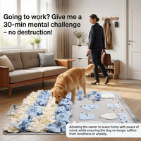 Snuffle Mat for Dogs: Slow Food Interactive Experience – Essentials for Dogs - Grey / Large 38x38 inch - image 2