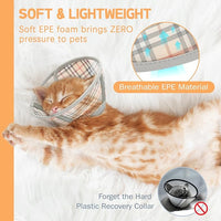 Cat Cone Collar Soft, Cat Recovery Collar for Large Medium Small Cats Kittens, Pet Cone Alternative After Surgery