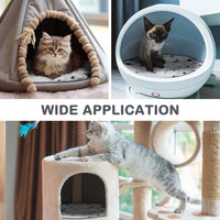 4 Pack Self Warming Cat Bed - Gray / 12'' / Round - image 3