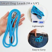 WYuZe 5ft Puppy Leash for Small Dogs Cats - Blue / 5 FT (3~18 lbs) - image 2