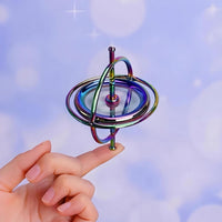 Joytech Precision Gyroscope Metal Anti-Gravity Spinning Top Balance - Colorful - image 4