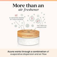 Azuna All-Natural Odor Remover Gel Refill Pouch | Air Purifier with Tea Tree Oil | Plant-Based & Long Lasting | For Pet Odors, Smoke & Strong Odors | Simply Citrus, 12 oz.