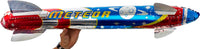 JA-RU giant 41 inch inflatable rocket toy, metallic foil space shuttle - view 3