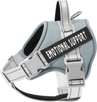 voopet Service Dog Harness, Emotional Support Pet Vest Harness - Medium (Pack of 1) / Silver