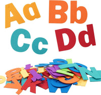 CHEFAN 104 piece felt alphabet letters set in bright colors, uppercase and lowercase - view 2