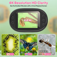 Kids Digital Microscope Science Gift: Complete STEM Toy Kit for Ages - Pink - image 3