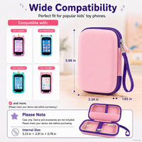 ALKOO kids smartphone case, zip carrying box for kids toy phones and learning cameras - view 23