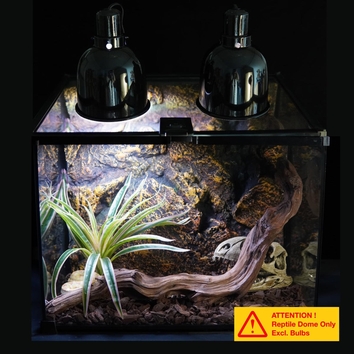 Reptile Light Fixture, 5.5'' Standard Dome for Reptile Basking Bulb Light/Heat Lamp/Ceramic Heat - 2-Pack / 5.5'' Deep Dome - image 2