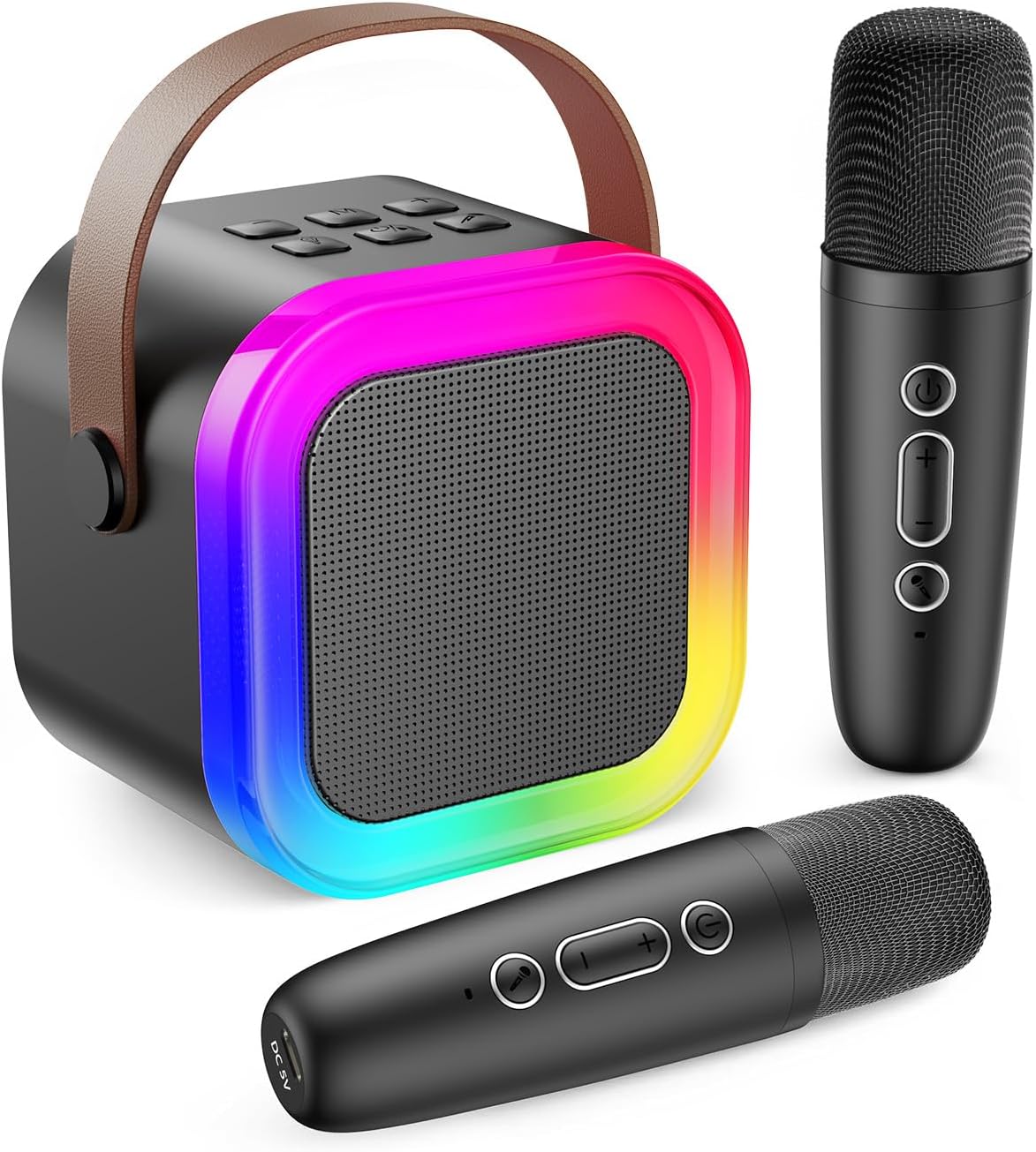 Karaoke Machine for Kids Adults - Black
