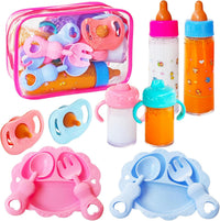 Woozettn 13 Pcs Baby Doll Accessories Magic Bottle Set - 13 Pcs