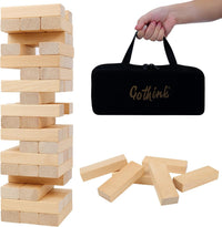 GOTHINK Tumble Tower Game for Kids and Adults - Classical - Storage Bag