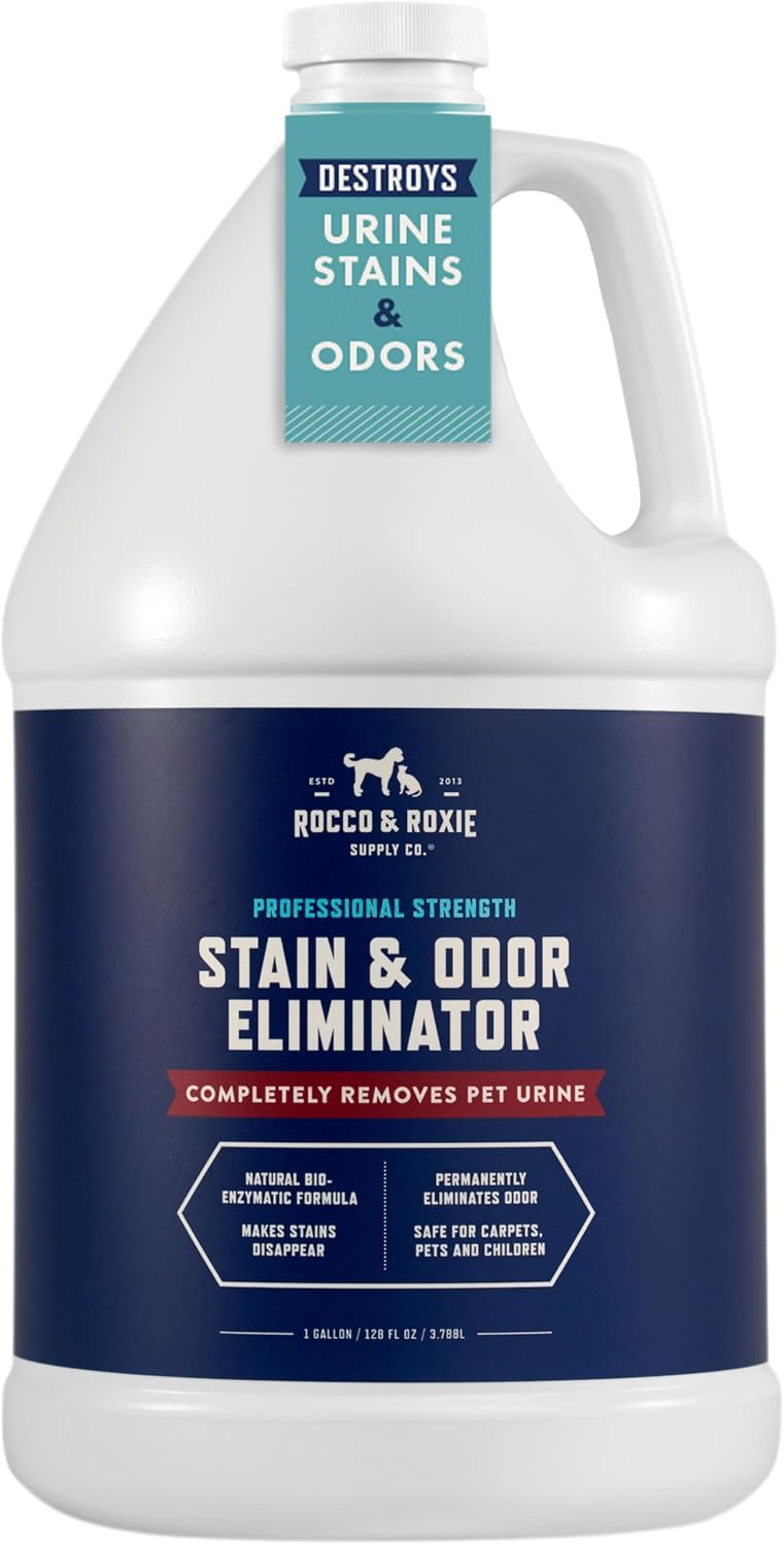 Rocco & Roxie Enzyme Stain & Odor Eliminator - Original / 128 Fl Oz (Pack of 1)