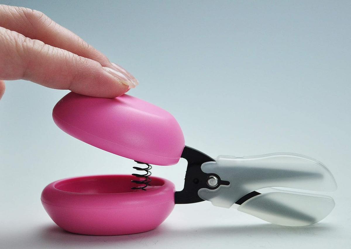 HARAC Adapted Safety Scissors, Tabletop Scissors for Toddlers - Pink - image 2
