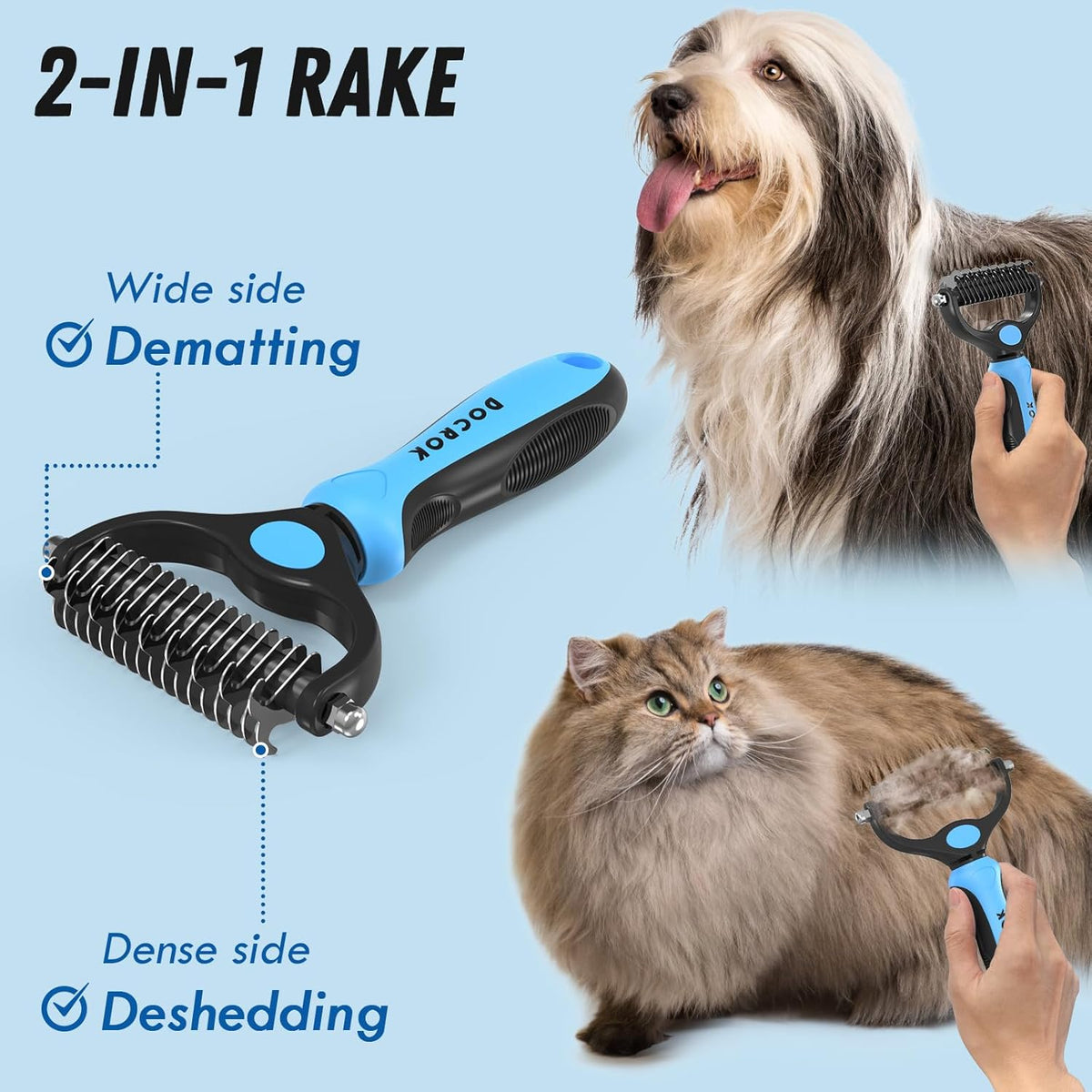 Docrok Pet Grooming Combo - Blue - image 2