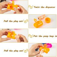 10 Pack Bone Shaped Poop Bag Dispenser Pet Waste Disposal Bag - Random Color (80 Pack) - image 4