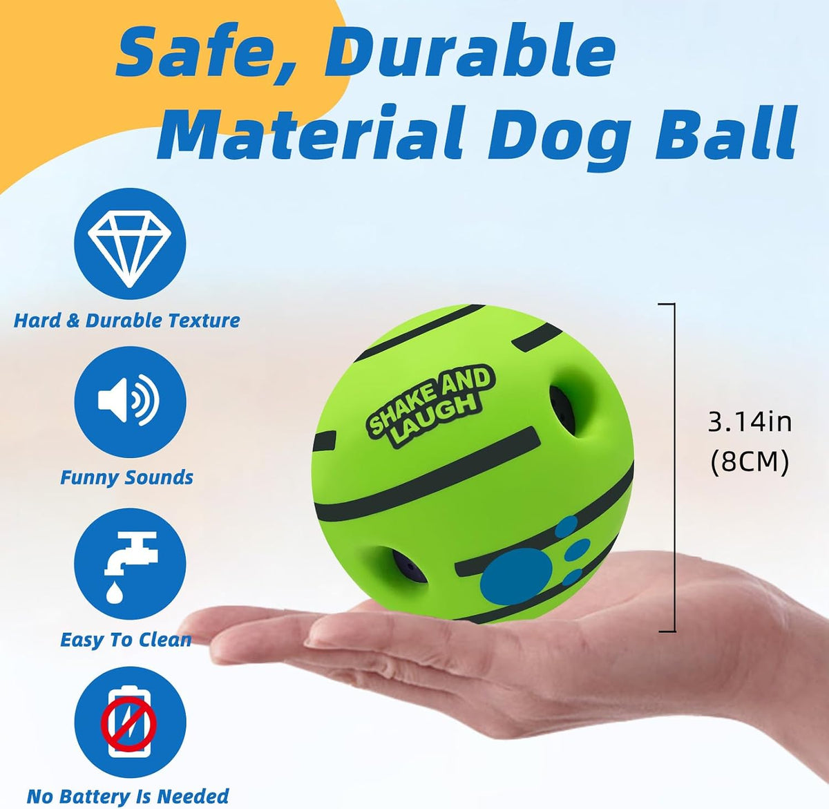 Dog Toys Ball, Interactive, M - Original / S 3.14 in (8 cm) - image 4
