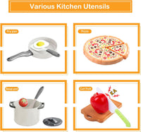 35Pcs Kids Kitchen Toy Accessories - White / 150Pcs - image 4