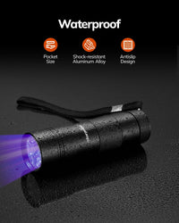 morpilot Mini UV Blacklight Flashlight - 4 Count (Batteries Not Included) - image 3