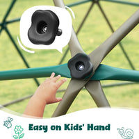 Hapfan 10 ft climbing dome with saucer swing for kids 3-12 - view 3