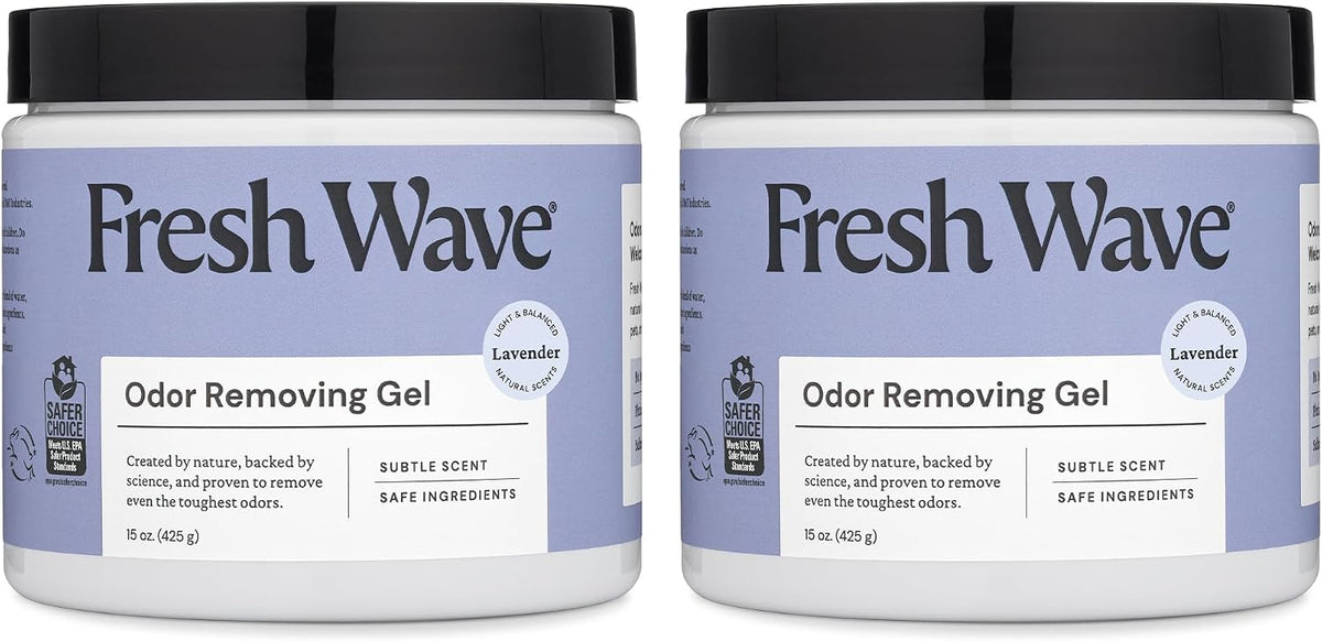 Fresh Wave Lemon Odor Removing Gel - Lavender / 15 Fl Oz (Pack of 2)